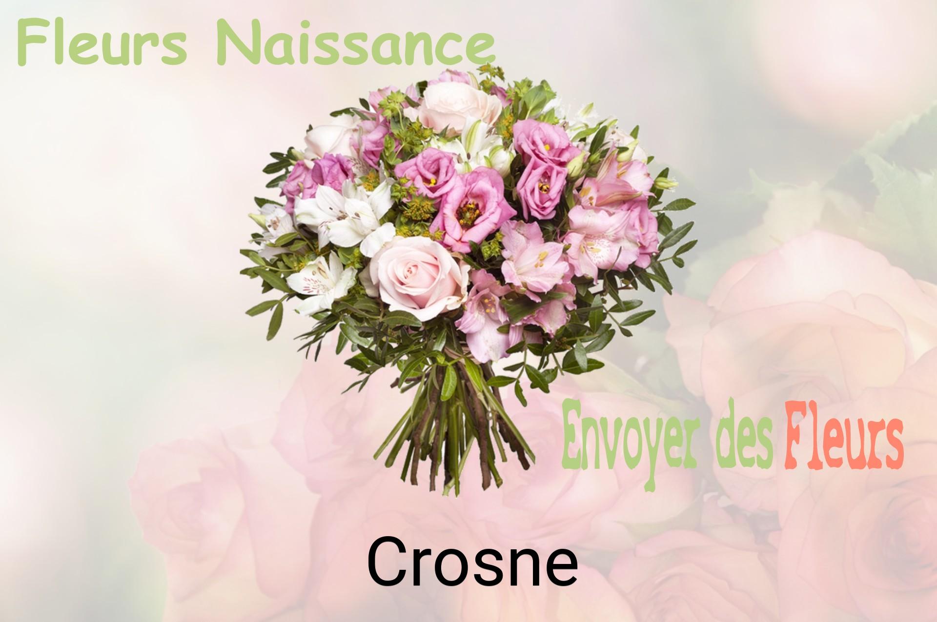 Bouquet de fleurs de naissance livré à Crosne